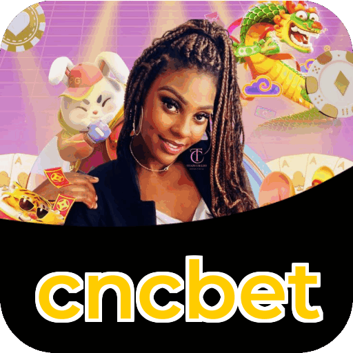 Interface do aplicativo cncbet mostrando jogos disponíveis no iOS e Android